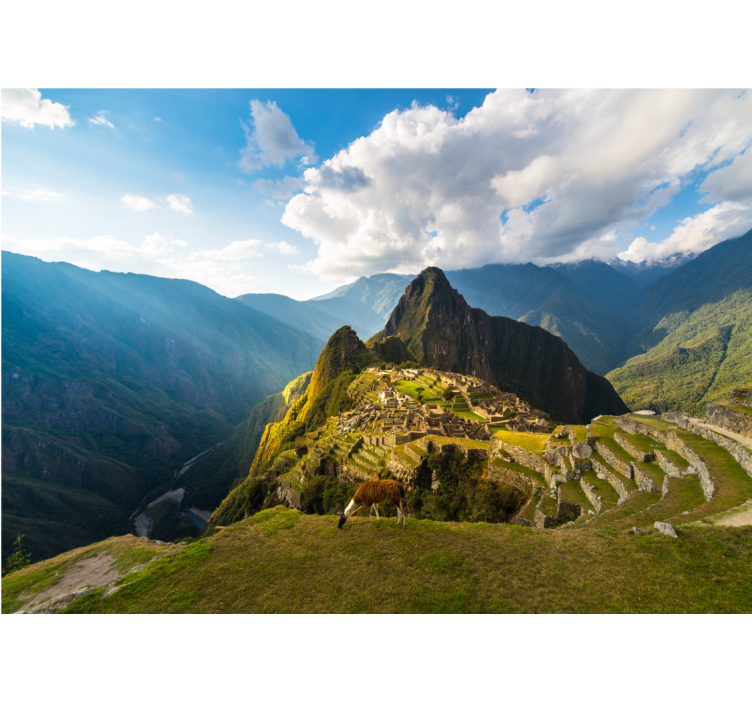 Papel pintado paisaje machu picchu panorama - TenVinilo
