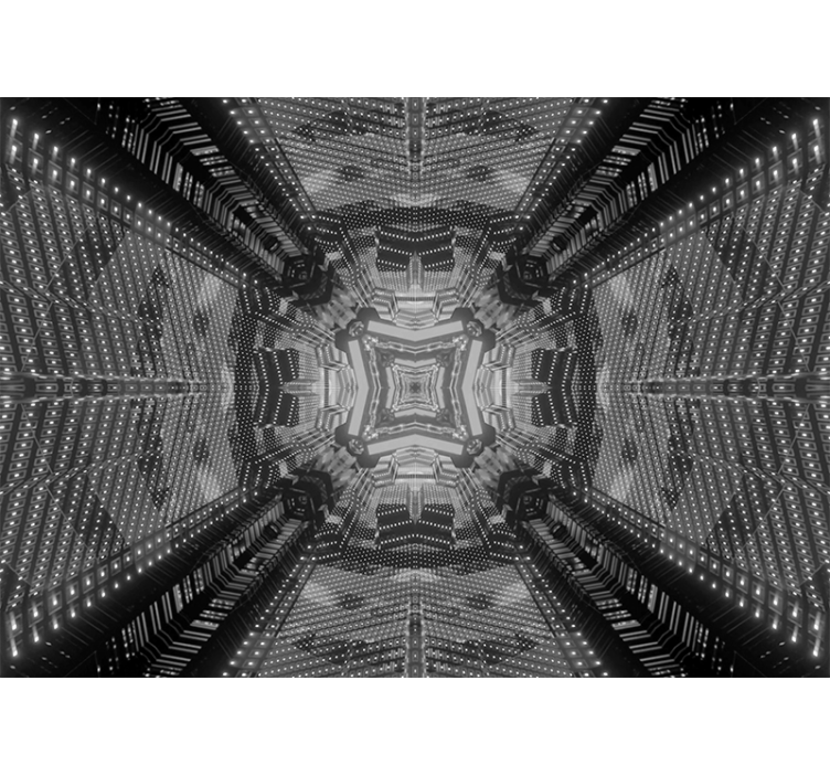 Fotomural abstracto patrones geométricos complejos - TenVinilo