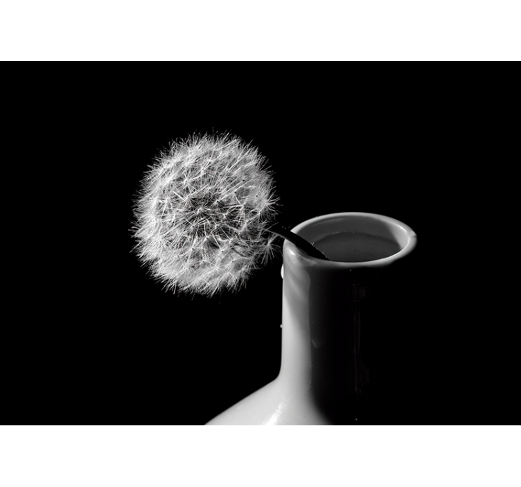 Fotomural diente de león en jarrón - TenVinilo