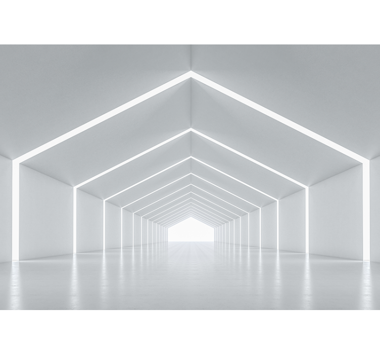 Fotomural moderno estructura de luz geométrica - TenVinilo