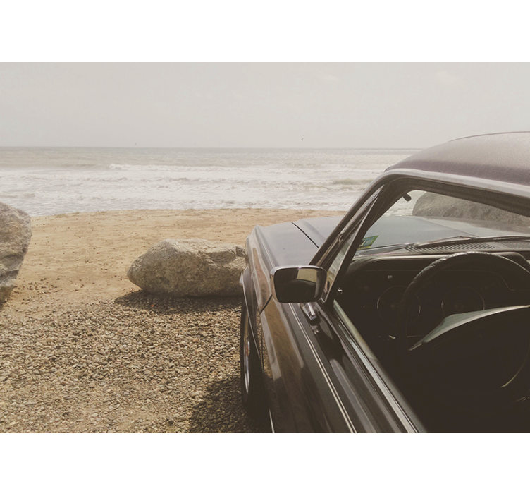 Fotomural vehículo vista de coche clásico - TenVinilo