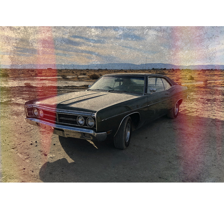 Fotomural vehículo nostalgia de coches clásicos - TenVinilo