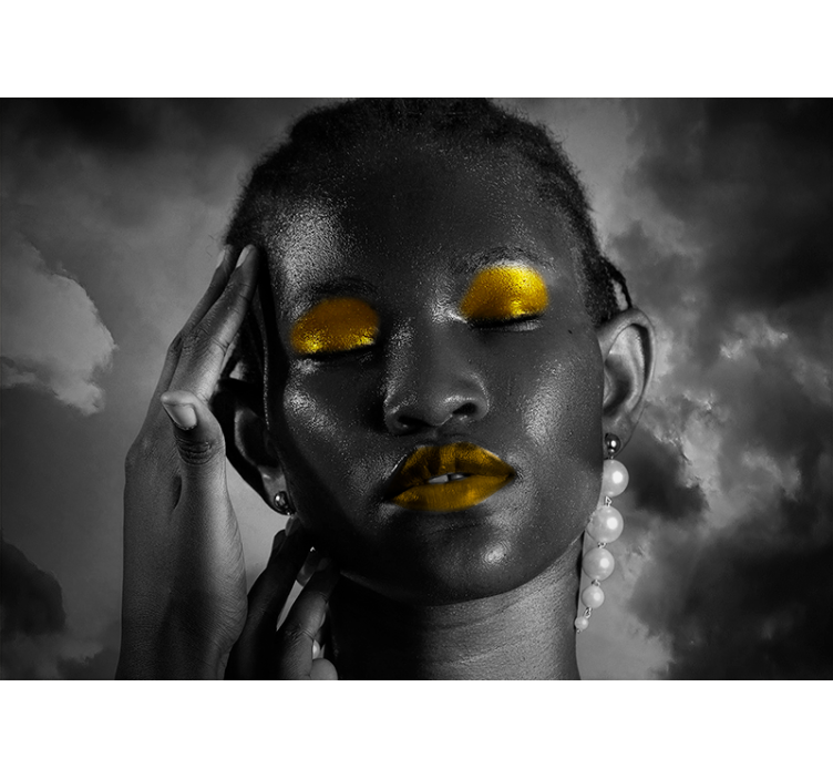 Fotomural gente retrato de belleza impactante - TenVinilo