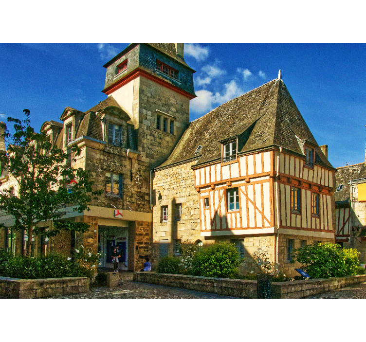 Fotomural ciudad arquitectura francesa histórica - TenVinilo