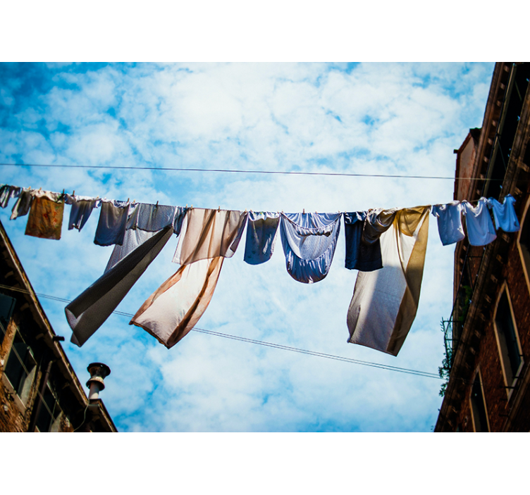 Fotomural ciudad brisa del tendedero - TenVinilo