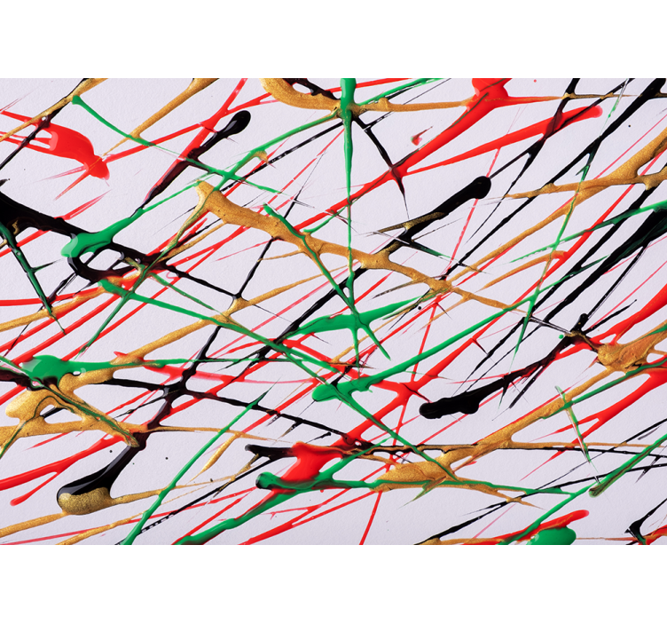 Fotomural abstracto pinceladas energéticas - TenVinilo