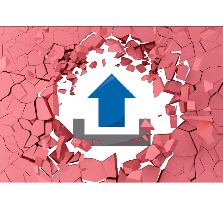 Papel pintado 3d rompiendo muros - TenVinilo