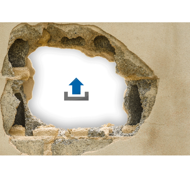 Papel pintado 3D foto personalizable pared rota - TenVinilo