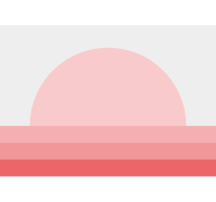 Mural de pared flores arreglo floral de atardecer - TenVinilo