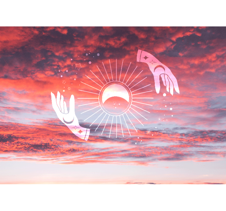 Fotomural frase abrazo cósmico - TenVinilo