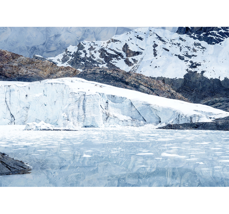 Fotomural montañas cordillera del glaciar majestuoso - TenVinilo
