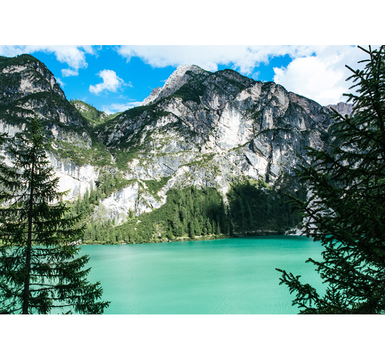 Papel pintado paisaje gran panorama de montañas - TenVinilo