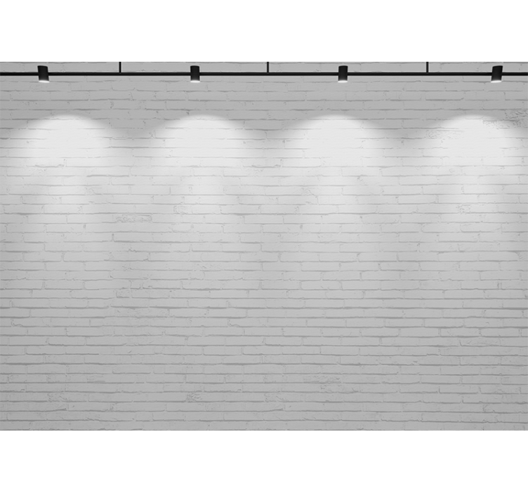 Fotomural textura ladrillo blanco - TenVinilo