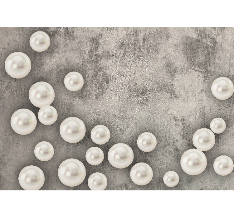 Fotomural texturas arreglo de perlas delicadas - TenVinilo