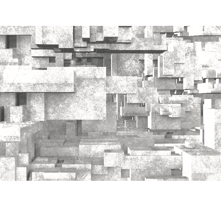 Fotomural abstracto estructuras geométricas - TenVinilo