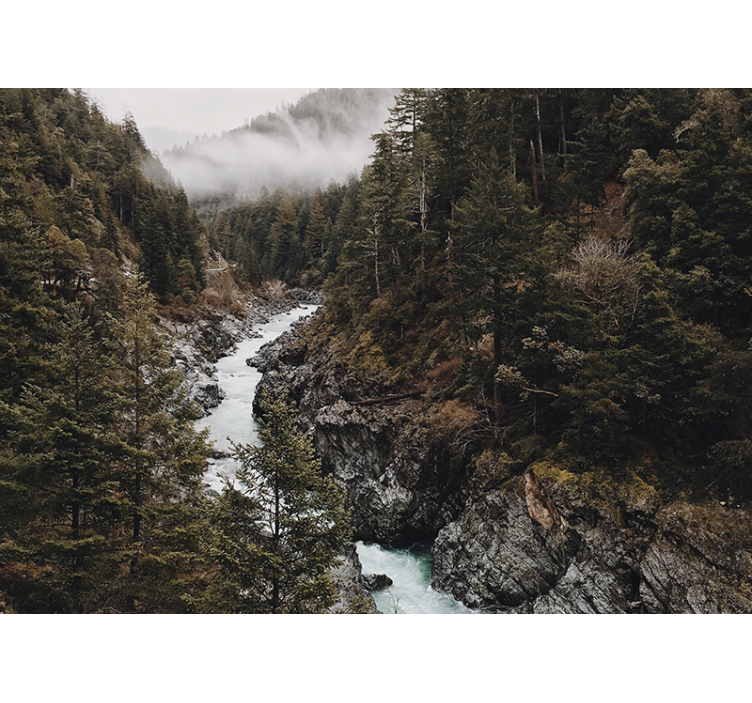 Fotomural naturaleza paisaje del río majestuoso - TenVinilo