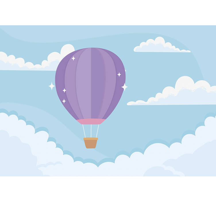 Mural de pared infantil globos de aire juguetones - TenVinilo