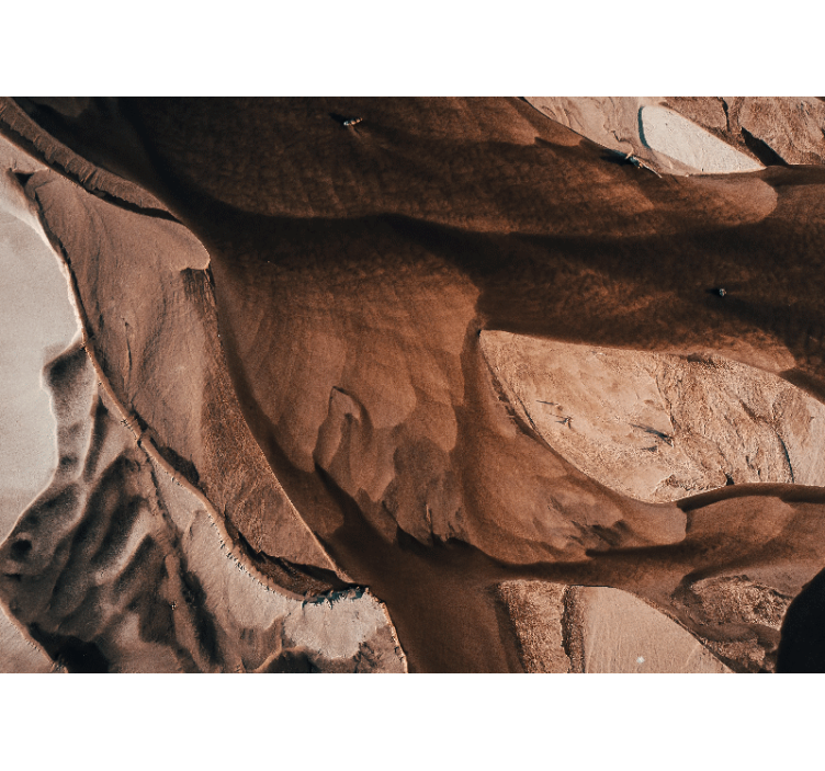 Fotomural abstracto patrones de arena texturizada - TenVinilo