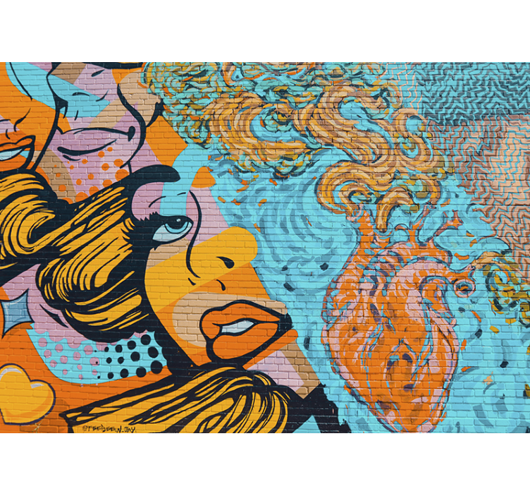 Fotomural arte urbano expresión urbana colorida - TenVinilo