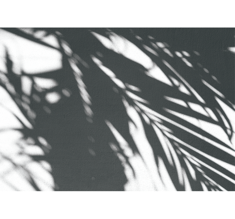 Fotomural naturaleza patrones de palmas sombrías - TenVinilo