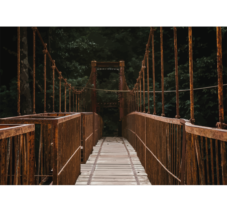 Fotomural naturaleza puentes en la naturaleza - TenVinilo