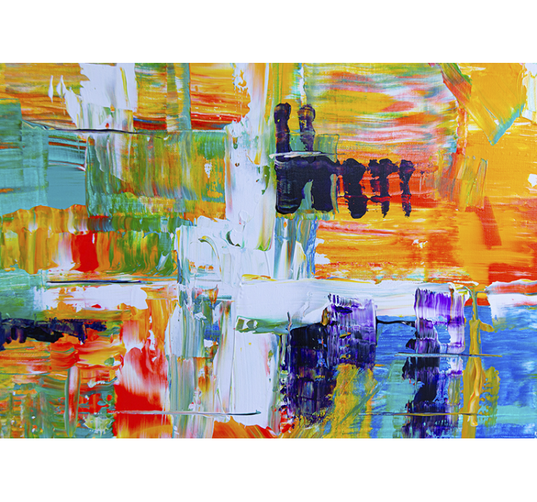 Fotomural arte composición abstracta vibrante - TenVinilo