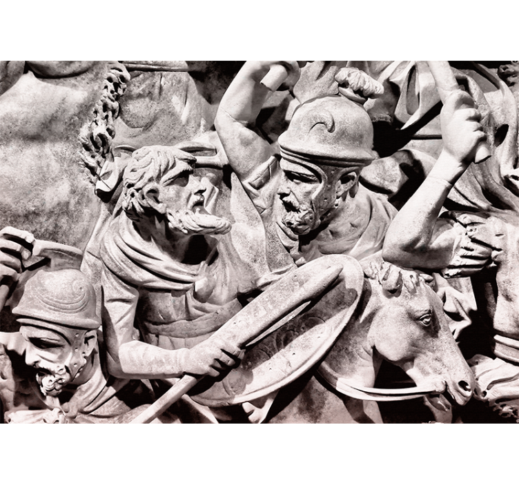 Fotomural arte clásico escena de batalla antigua - TenVinilo