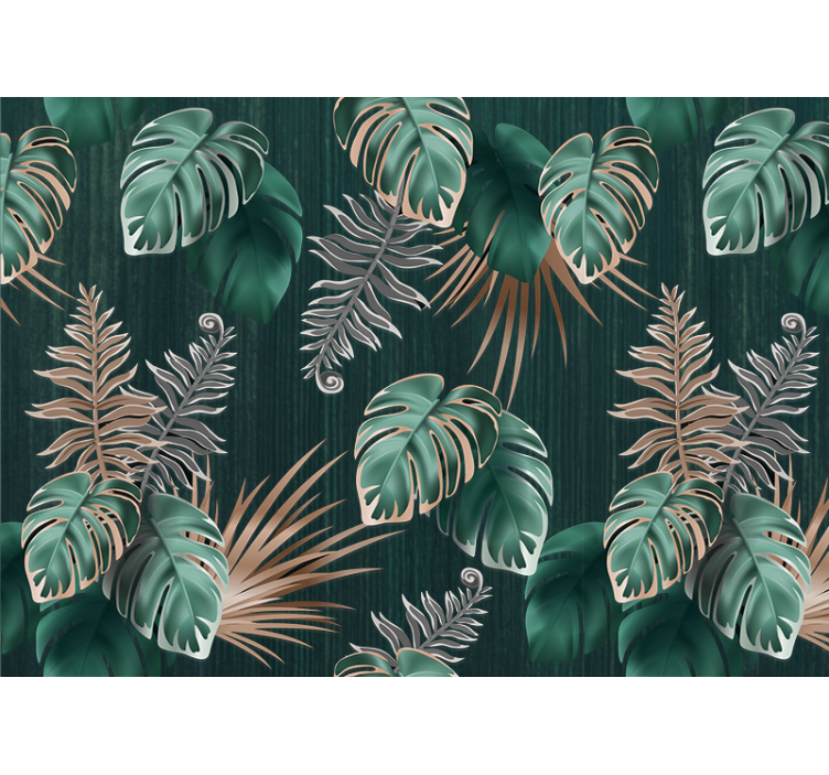 Papel pintado naturaleza inspiraciones de hojas tropicales - TenVinilo