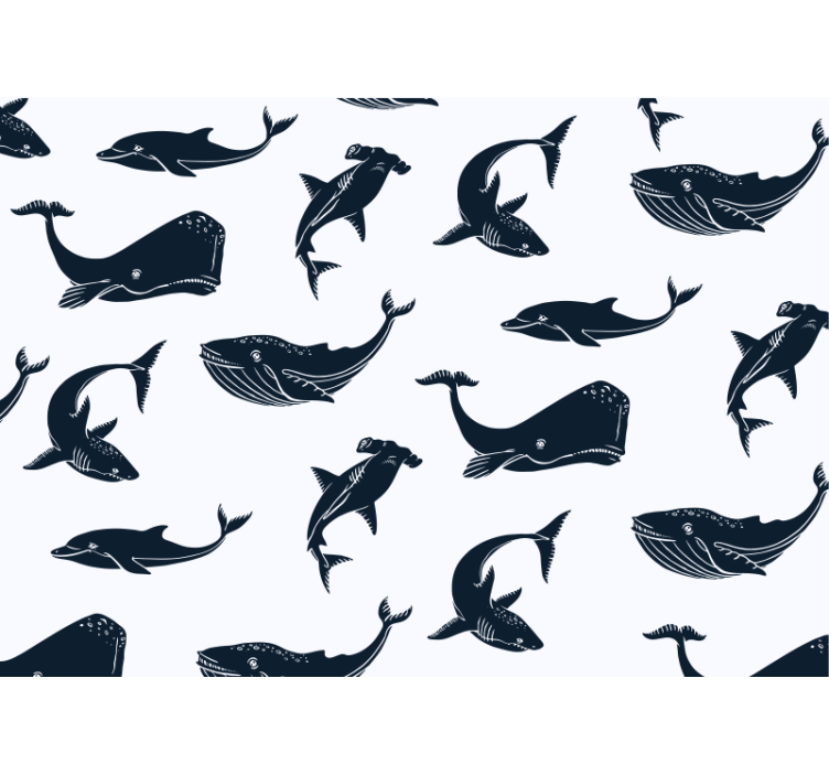 Fotomural animales motivos de vida marina - TenVinilo