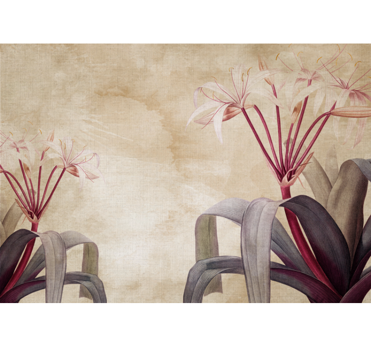 Mural de pared flores arreglo floral elegante - TenVinilo