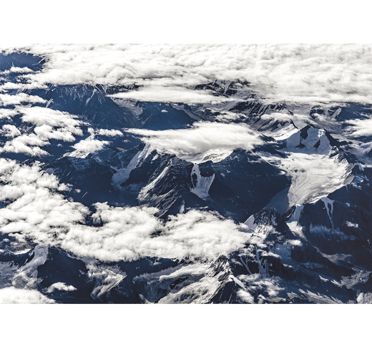 Fotomural montañas vista de la majestuosa cordillera - TenVinilo