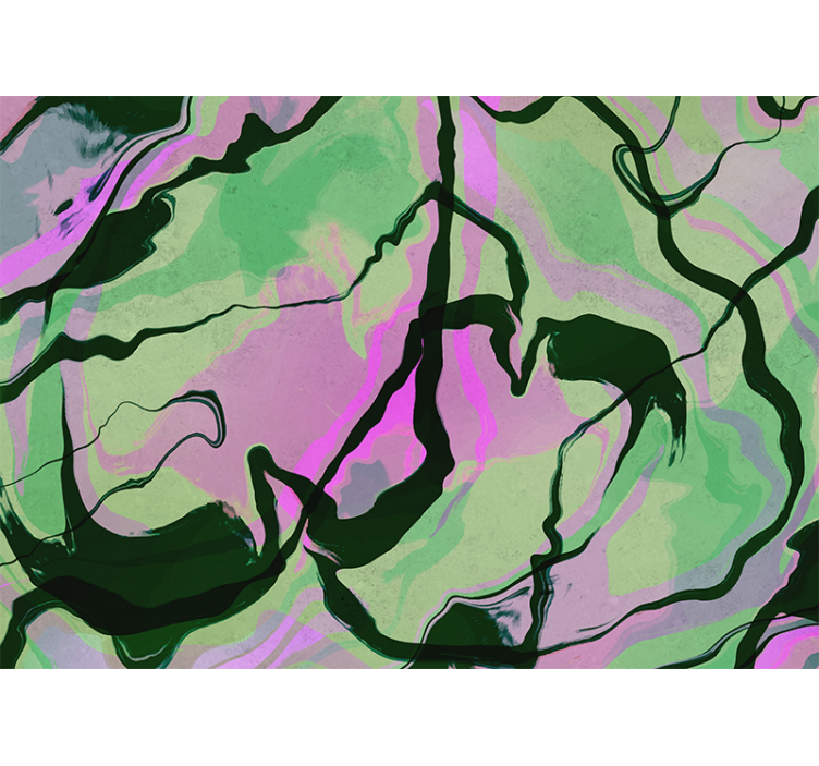 Fotomural abstracto composición de formas orgánicas - TenVinilo