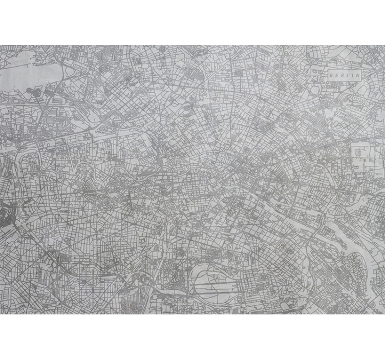 Fotomural de Berlín Mapa de la ciudad de berlín - TenVinilo