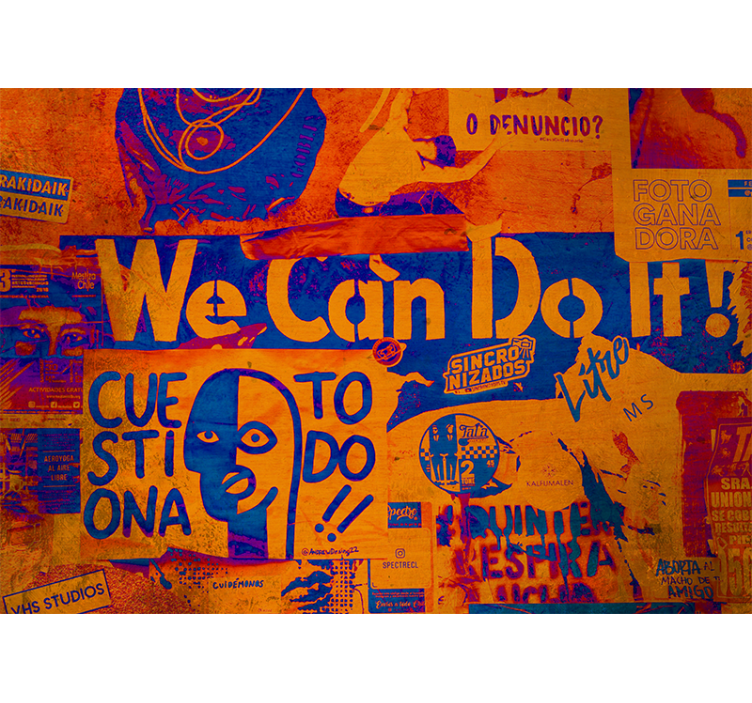 Fotomural arte urbano expresión empoderada - TenVinilo