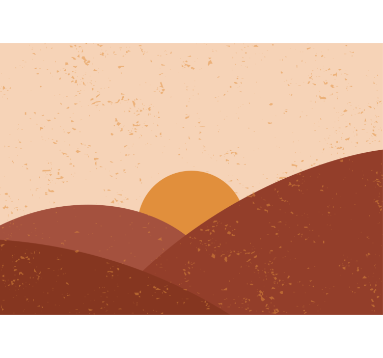 Papel pintado paisaje crepúsculo sobre picos - TenVinilo