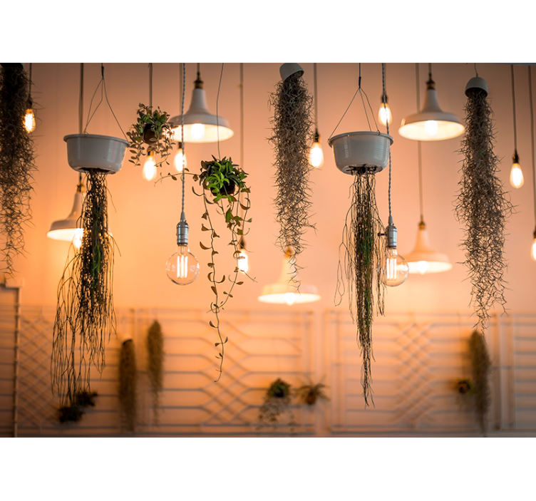 Fotomural naturaleza con acentos de vegetación colgante - TenVinilo