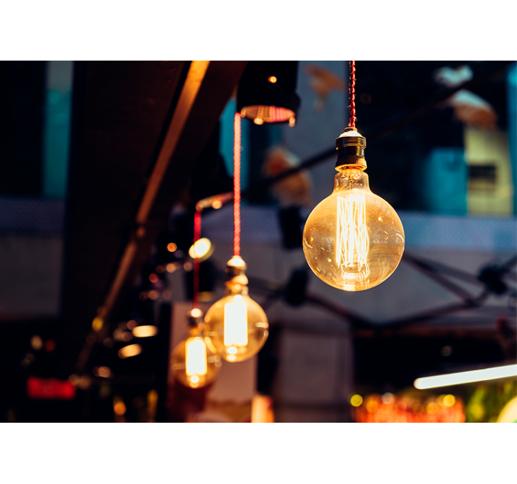 Fotomural texturas lámpara vintage - TenVinilo