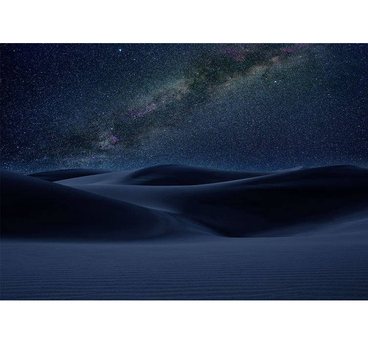 Fotomural espacio paisaje nocturno estrellado - TenVinilo