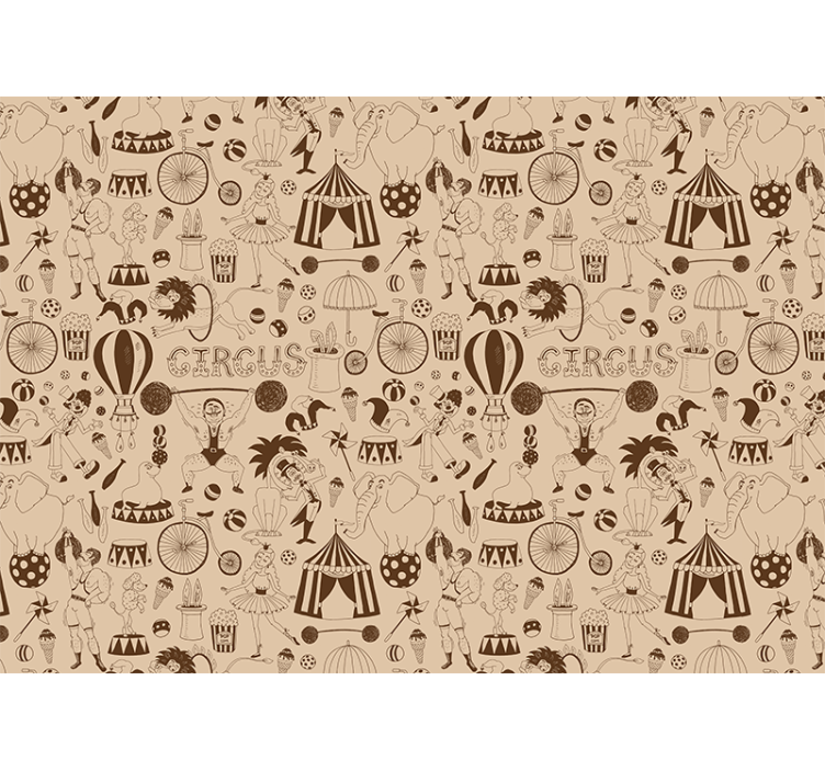 Fotomural gente arte de performance circense - TenVinilo