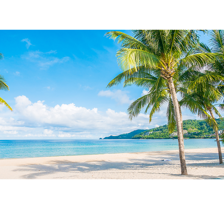 Fotomural naturaleza refugio tropical en la costa - TenVinilo