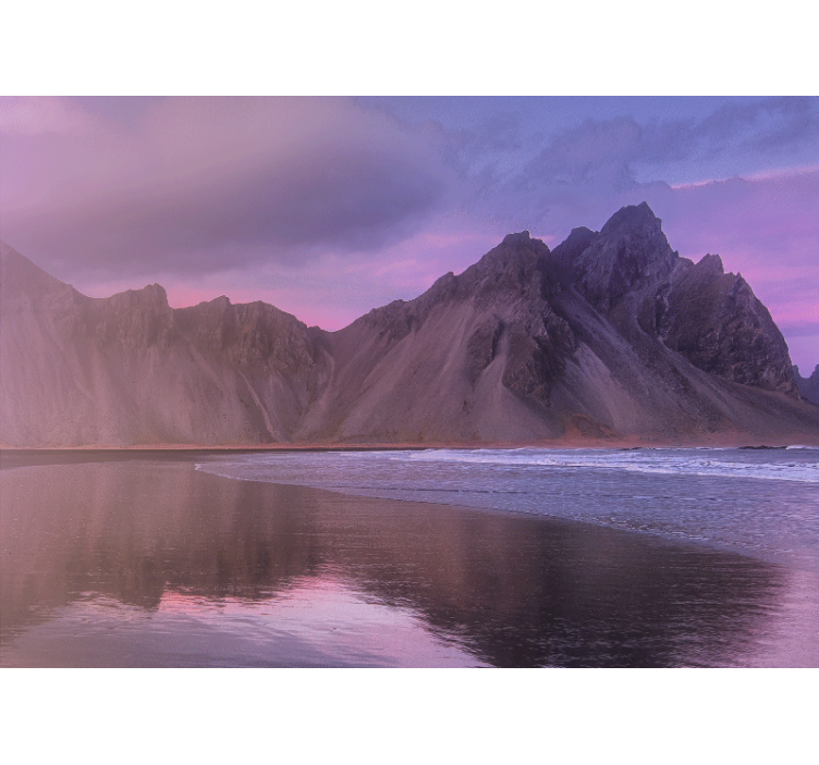 Papel pintado paisaje vista majestuosa de montañas - TenVinilo