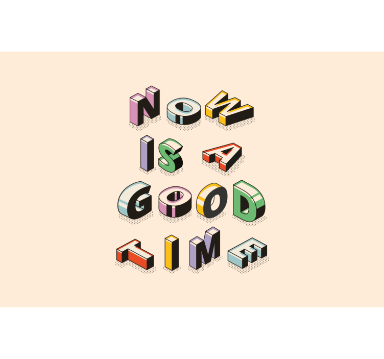 Fotomural frase mensaje estilizado - TenVinilo