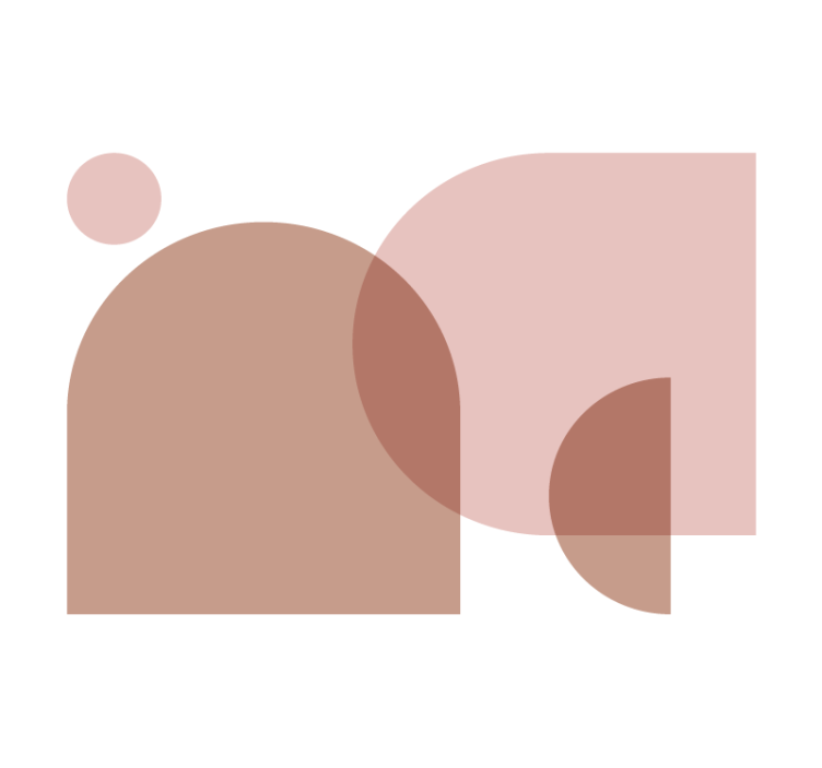 Fotomural abstracto arreglo de formas geométricas - TenVinilo