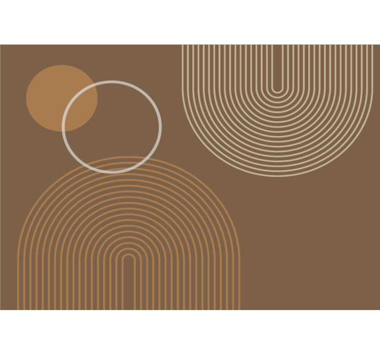 Fotomural abstracto patrones circulares geométricos - TenVinilo