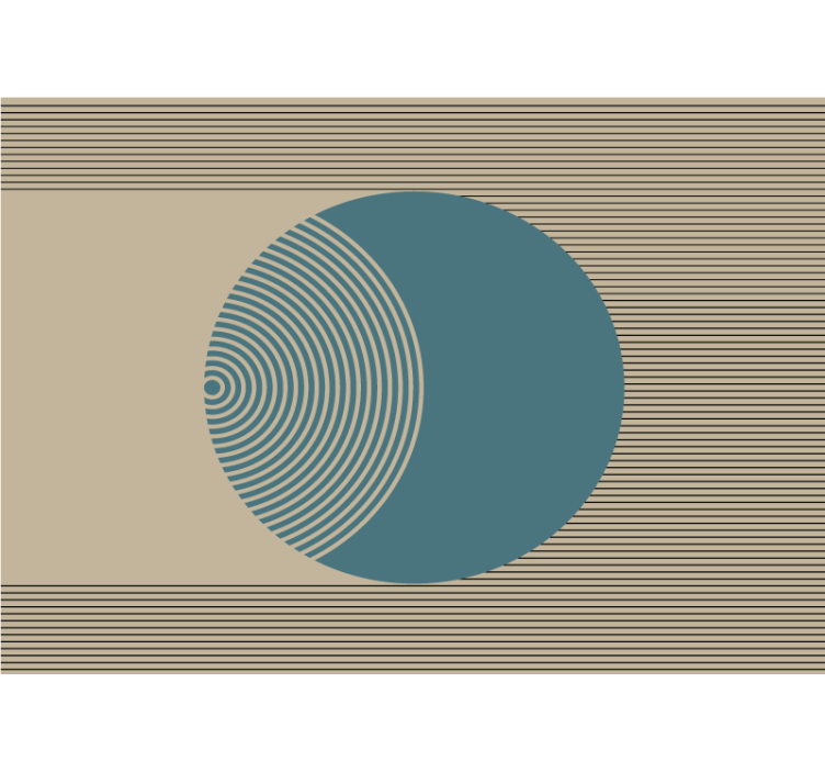 Fotomural abstracto patrón de círculo geométrico - TenVinilo