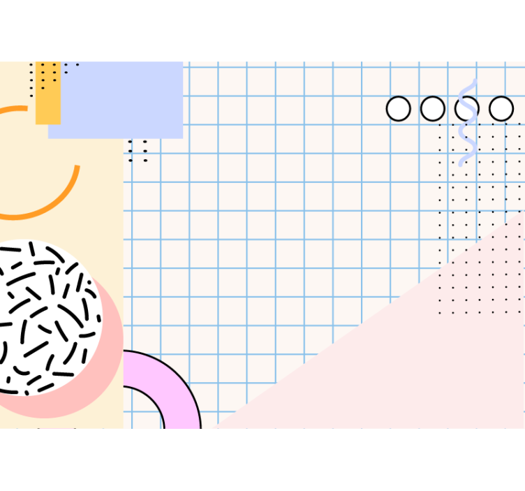 Fotomural abstracto configuración de formas geométricas - TenVinilo