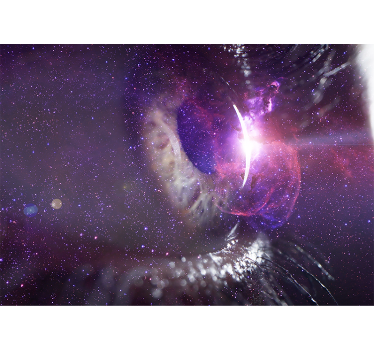 Fotomural espacio perspectiva ocular galáctica - TenVinilo