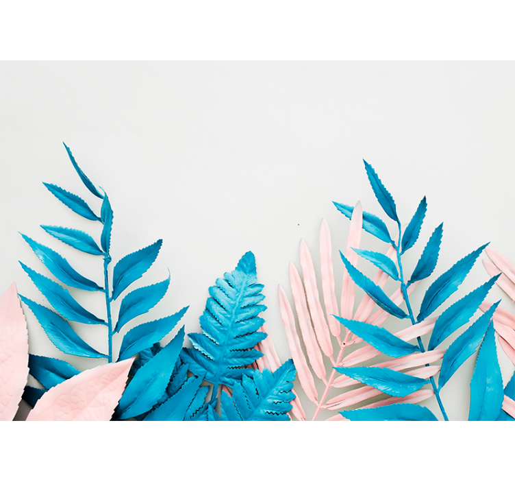 Fotomural naturaleza diseño de hojas tropicales - TenVinilo