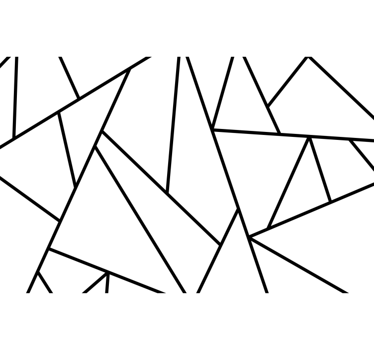 Fotomural abstracto líneas negras geométricas - TenVinilo