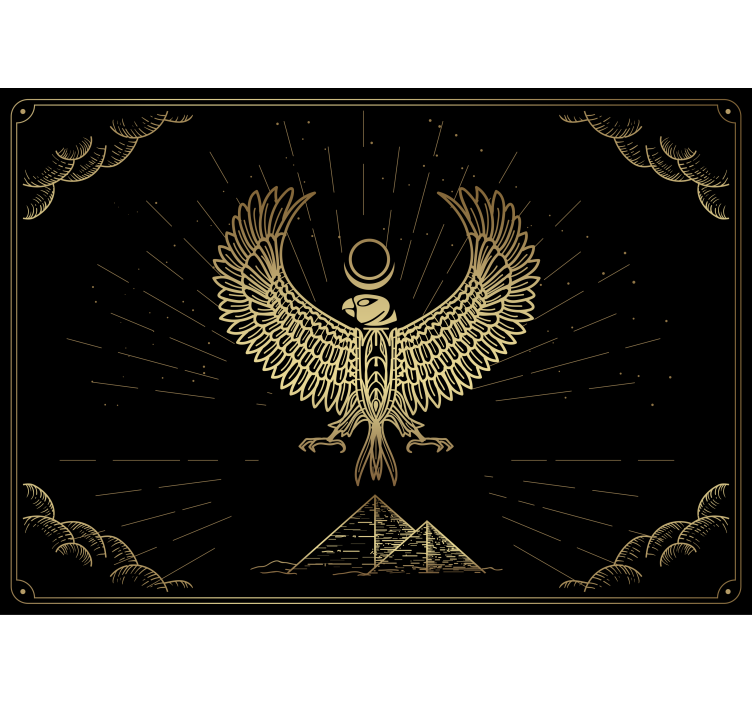 Fotomural animales diseño emblema águila - TenVinilo